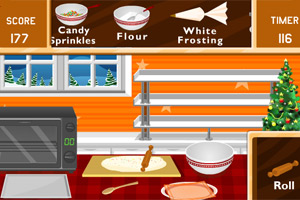 圣诞老人烹饪美食