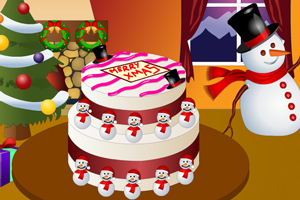 制作美味圣诞蛋糕