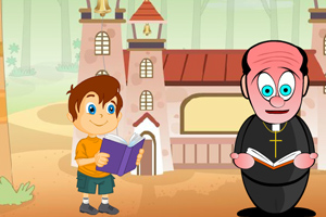 圣诞节淘气男孩