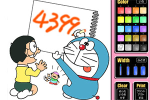 多啦A梦水彩画14