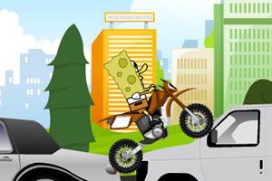 海绵宝宝骑摩托