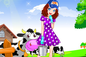 可爱乡村小女孩