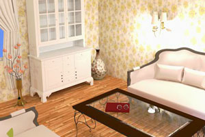 逃离典雅明亮房间