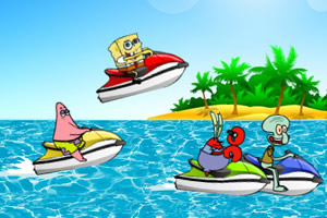 海绵宝宝摩艇赛