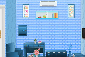 可爱蓝色小房间逃脱