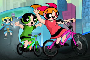 飞天小女警自行车赛