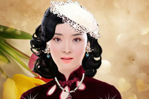 像火花像蝴蝶王艳化妆