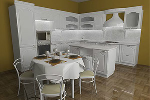 逃出明亮的厨房