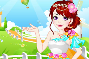 为长发公主打扮