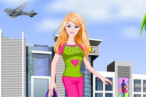 城市的时尚女孩