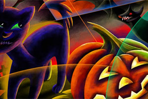 万圣节寻找字母