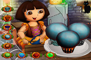 朵拉万圣节纸杯蛋糕