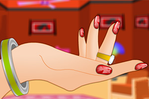 芭比公主修指甲