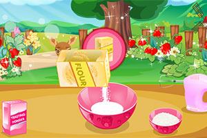 制作美味草莓蛋糕