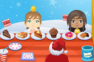 圣诞老人发蛋糕