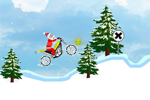 圣诞老人雪山摩托