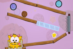 大嘴小怪吃饼干