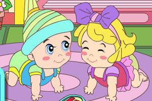 开心宝贝填颜色