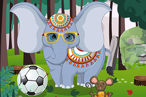 装扮可爱小小象