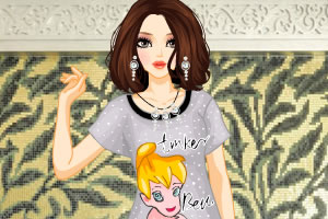 可爱的印花睡衣