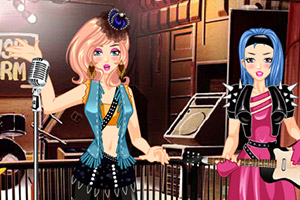 摇滚乐队女孩装