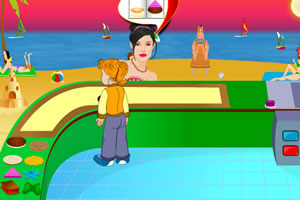 阳光海滩食物摊