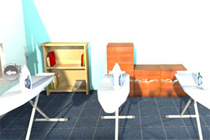 明亮的洗衣房逃脱