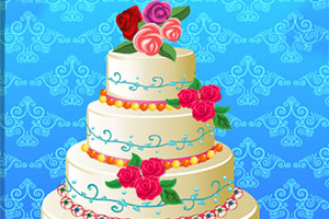 鲜花婚礼蛋糕