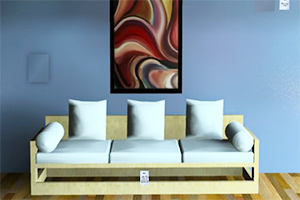 红色画房间逃脱