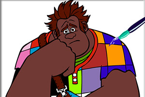 无敌破坏王上色