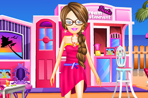 芭比在海滩餐厅
