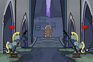 小男孩逃离城堡