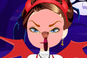 万圣节脸部彩绘