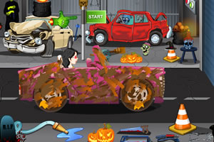 万圣节汽车清洁