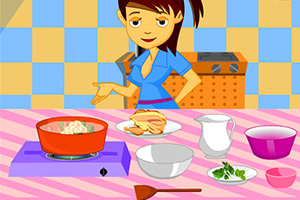 鸡肉饺子蔬菜汤