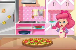 淘气宝贝制作披萨