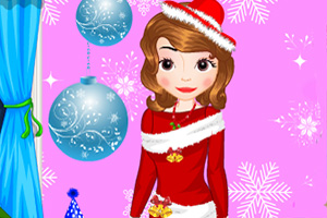 索菲亚圣诞节装扮
