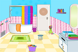 逃出整洁浴室