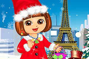 朵拉的圣诞装扮