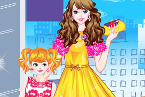 妈妈女儿连衣裙