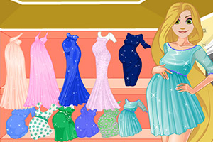 孕妇长发公主购物