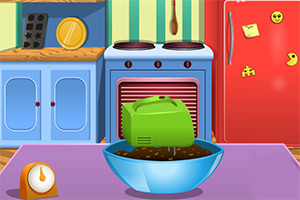 长发公主制作巧克力