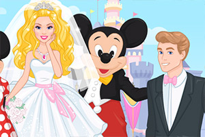 芭比拍摄婚纱照