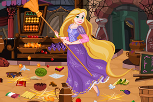 长发公主打扫市场