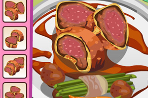 美味的牛排晚餐