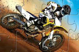 沙漠摩托车拼图