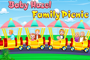 可爱宝贝家庭野餐