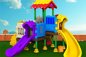 被困儿童游乐园