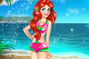 长发公主泳装秀