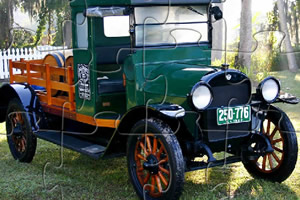 复古的卡车拼图